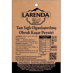 LARENDA OBRUK KAŞAR PEYNİRİ 500gr